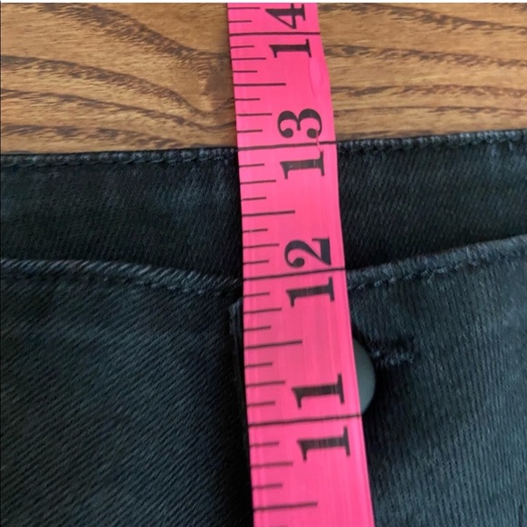 Frame “Tux Noir Band Skinny Jeans” Button Fly US 28 Black High Rise Denim - Picture 9 of 9